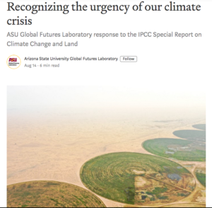 Asu Global Futures Laboratory Response To The Ipcc Special Report On Climate Change And Land Global Climate Forum